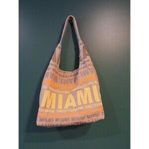 Robin Ruth Miami Tote Bag Zipper New Without Tags Kahki Yellow Orange